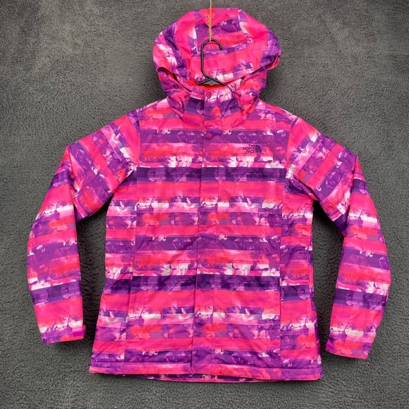 The North Face Jackets & Blazers - The North Face Hyvent Pink Purple Print Hooded Jacket Women's Large‎